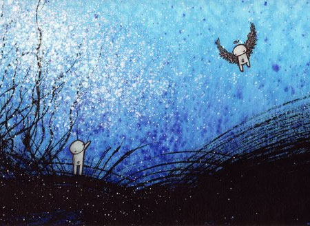 detail blue meeting